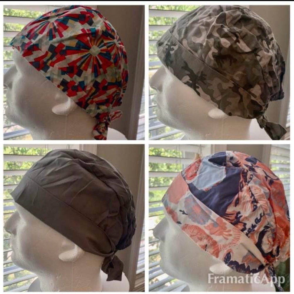 Pixie Style Surgical Scrub Caps View 2